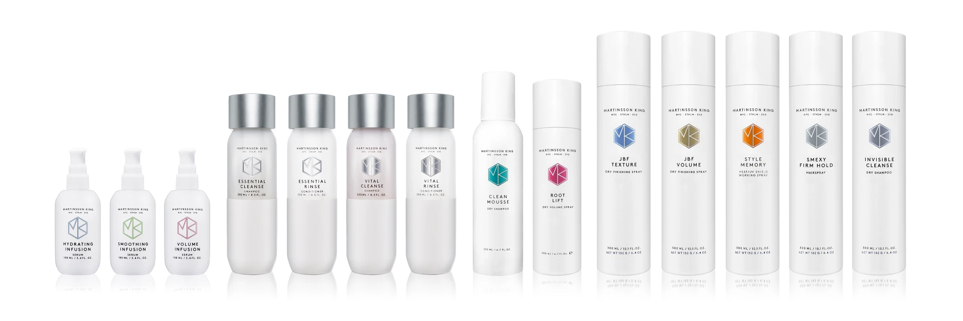 Martinsson King haircare product range